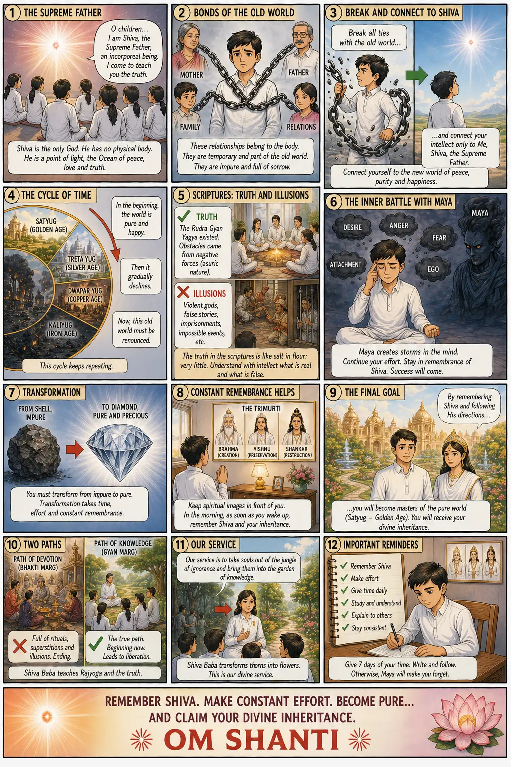 Lecture illustrée du murli